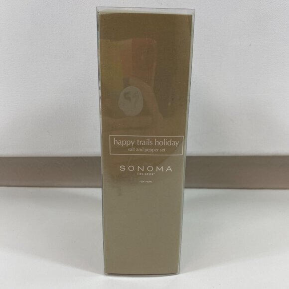 Sonoma Life+Style Happy Trails Holiday Salt Pepper Shaker Snowman Christmas Tree - Picture 5 of 8